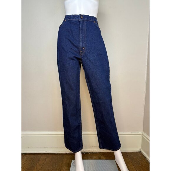 Vintage 1970s/1980s Women’s Levi’s Jeans, White Patch, 29"x29", High Rise Dark D - Picture 2 of 9